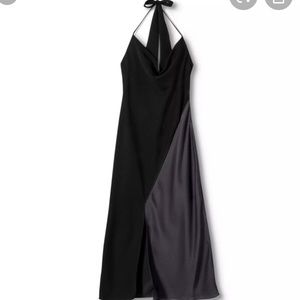 NWT!! Black Cushine slip dress